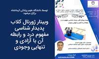 وبینار ژورنال کلاب پدیدار شناسی مفهوم درد و رابطه آن با آزادی و تنهایی وجودی